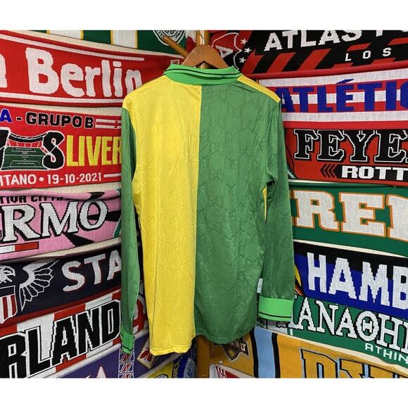 Manchester United | Men’s Medium Retro “Green / Yellow” Long-Sleeve Jersey - Picture 7 of 7